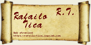 Rafailo Tica vizit kartica